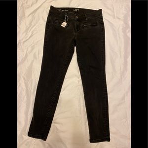 EUC Anne Taylor Loft black denim jeans. Size 30/10P.